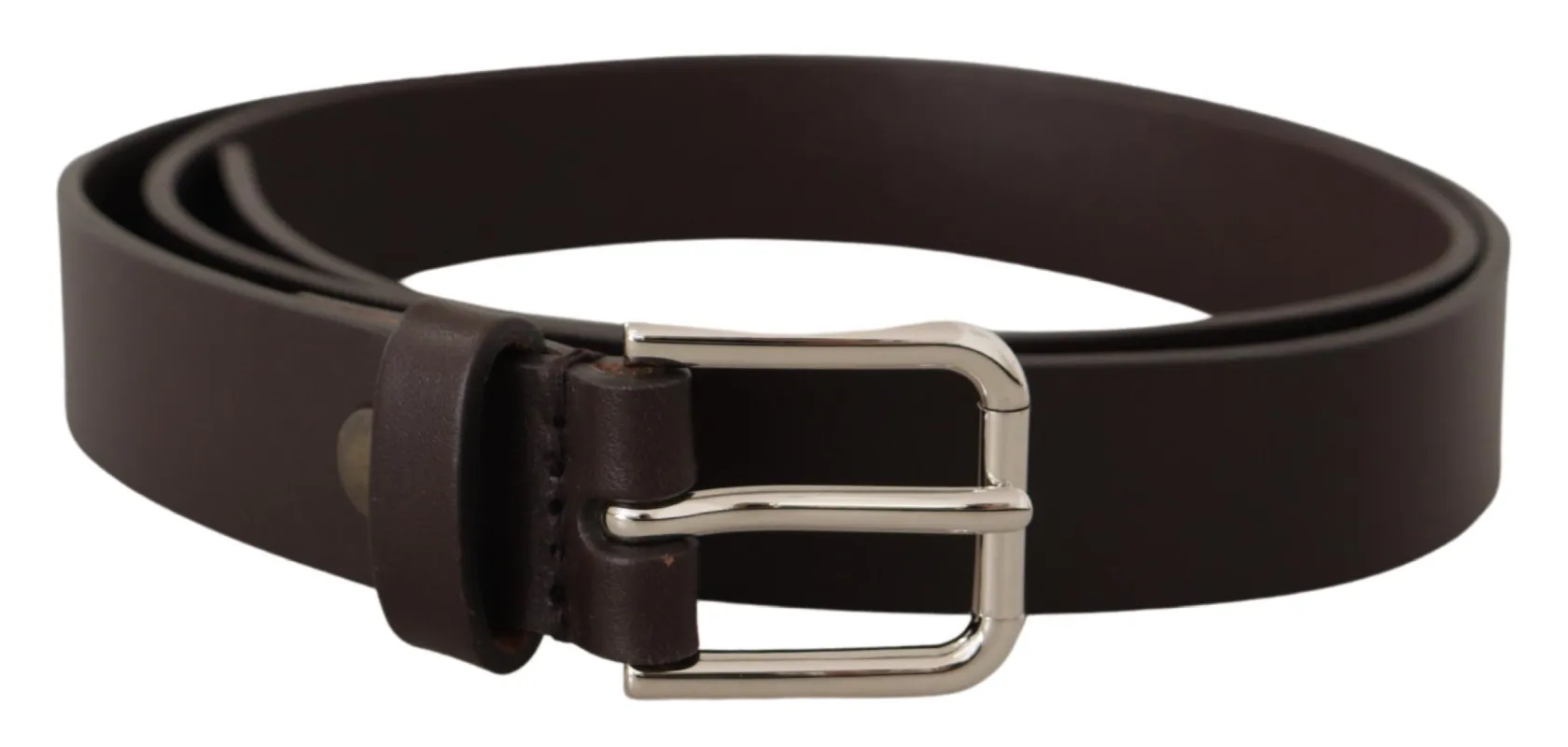 Elegant Leather Belt With Logo Buckle sold by Louxly