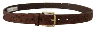 Elegant Leather Belt with Metal Buckle sold by Louxly