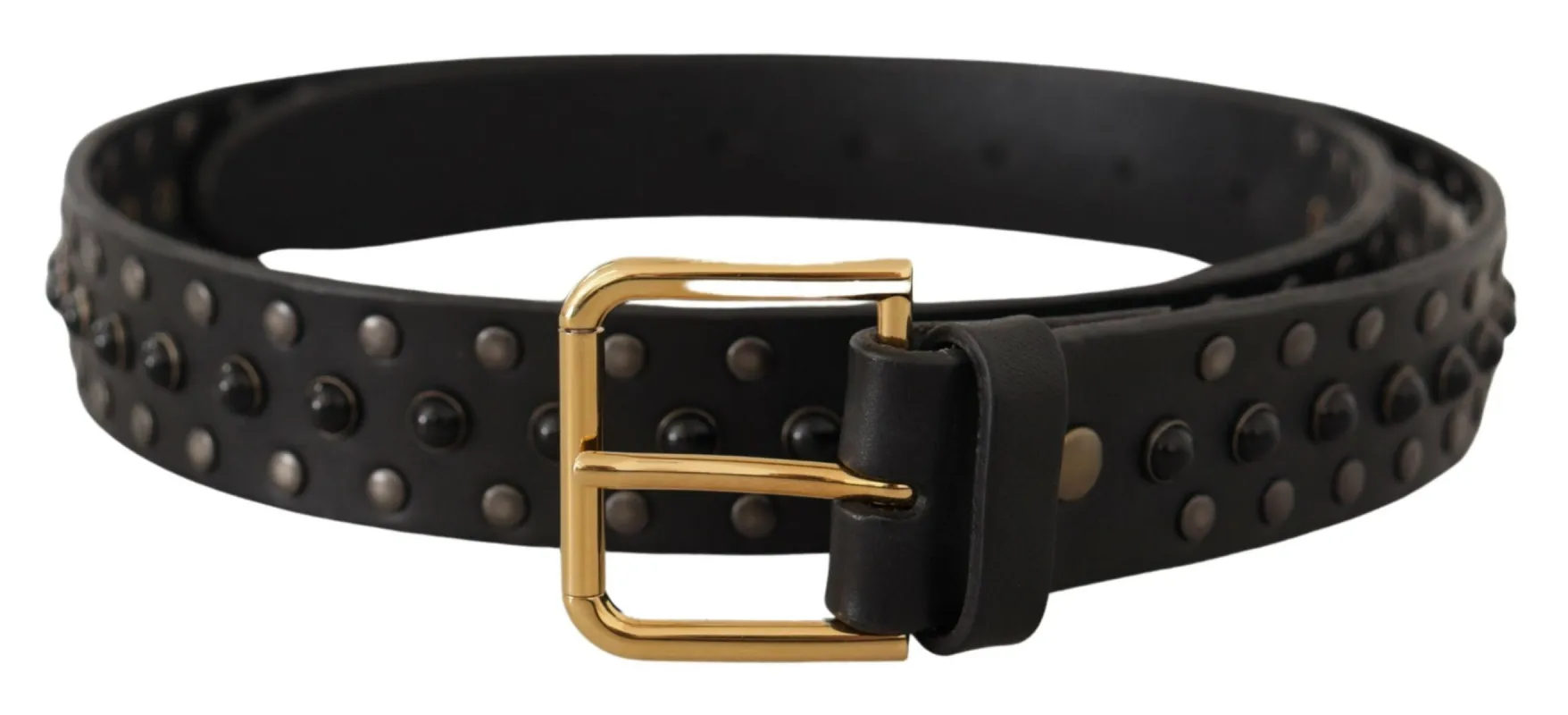 Elegant Leather Belt with Logo Engraved Buckle sold by Louxly