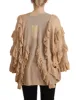 Chic Beige Long Sleeve Open Front Cardigan sold by Louxly