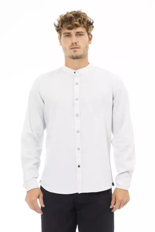 White Linen Men Shirt sold by Louxly