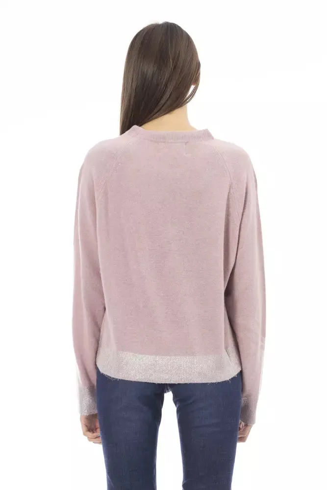 Pink Wool Women Sweater sold by Louxly product image thumbnail 3