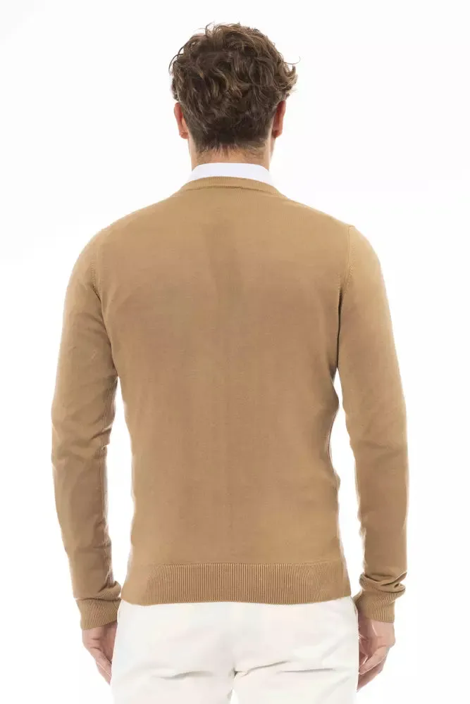 Beige Modal Men Sweater sold by Louxly product image thumbnail 3