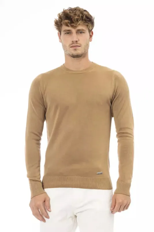 Beige Modal Men Sweater sold by Louxly