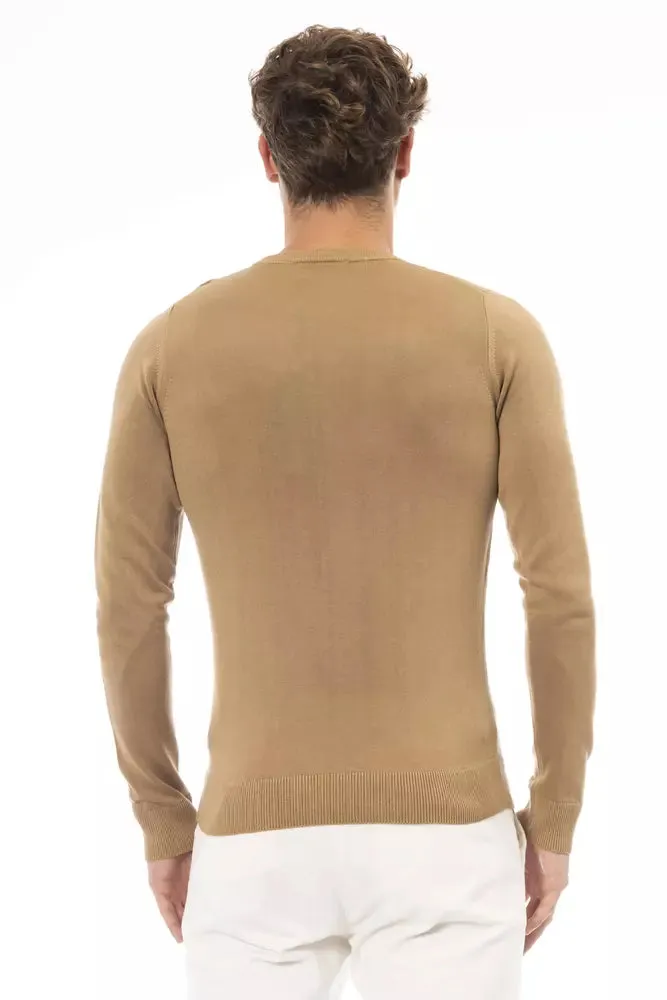 Beige Modal Men Sweater sold by Louxly product image thumbnail 3