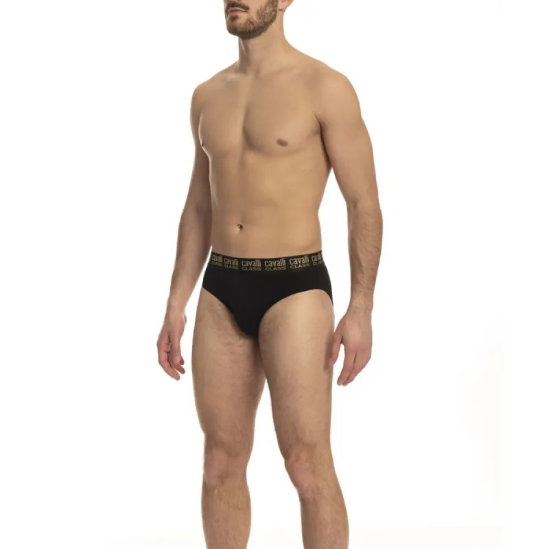 Black Cotton Men Brief sold by Louxly