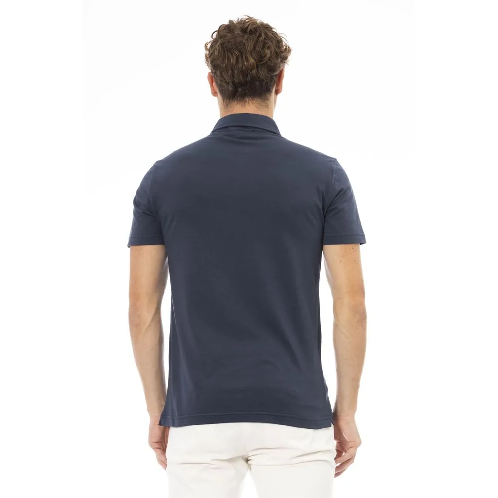 Blue Cotton Men Polo sold by Louxly product image thumbnail 3