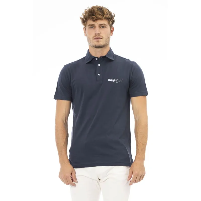 Blue Cotton Men Polo sold by Louxly