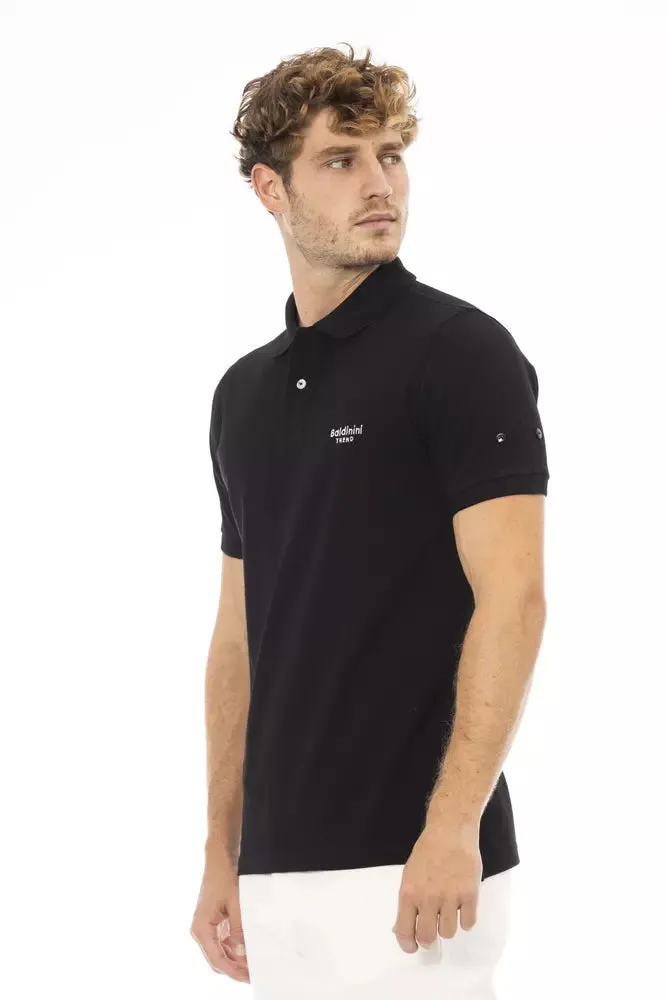 Black Cotton Men Polo Shirt sold by Louxly product image thumbnail 2