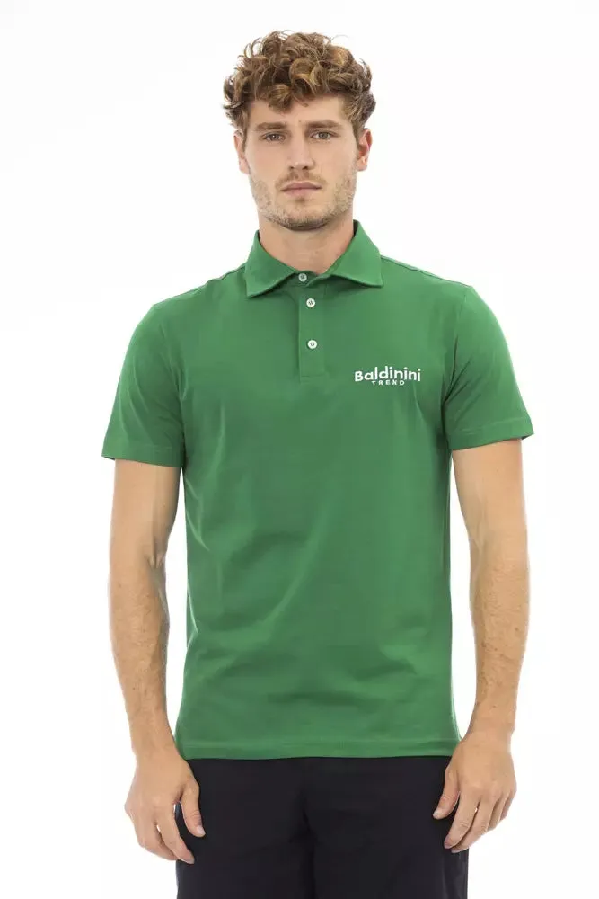 Green Cotton Men Polo sold by Louxly