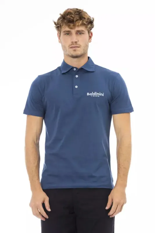 Blue Cotton Men Polo sold by Louxly