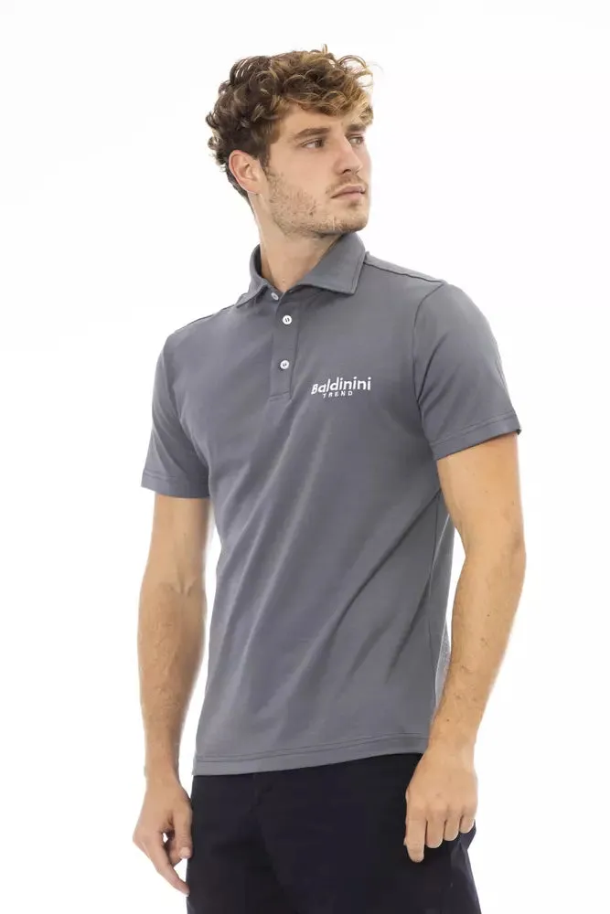 Gray Cotton Men Polo Shirt sold by Louxly product image thumbnail 2
