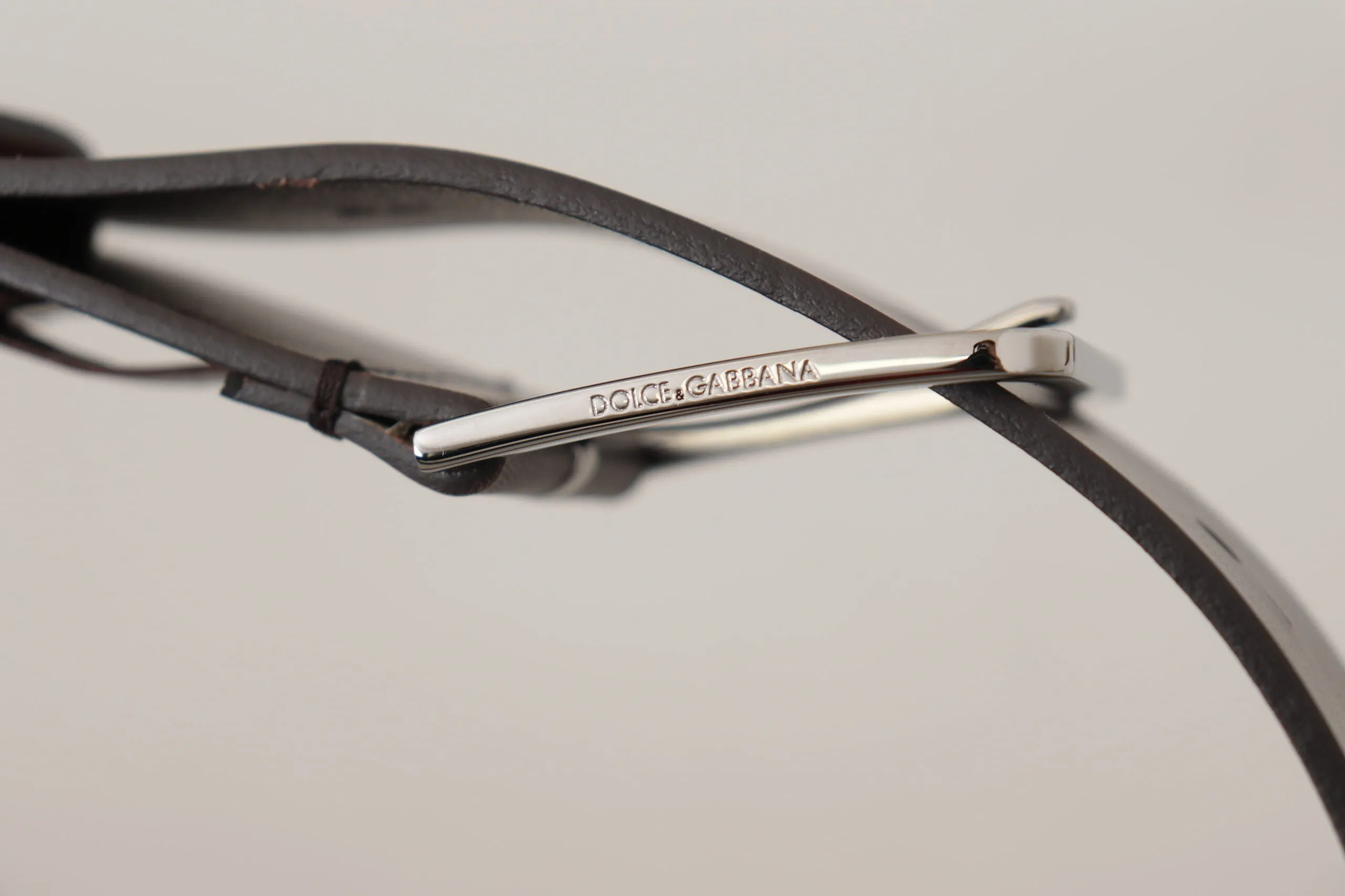 Elegant Dark Brown Leather Belt sold by Louxly product image thumbnail 5