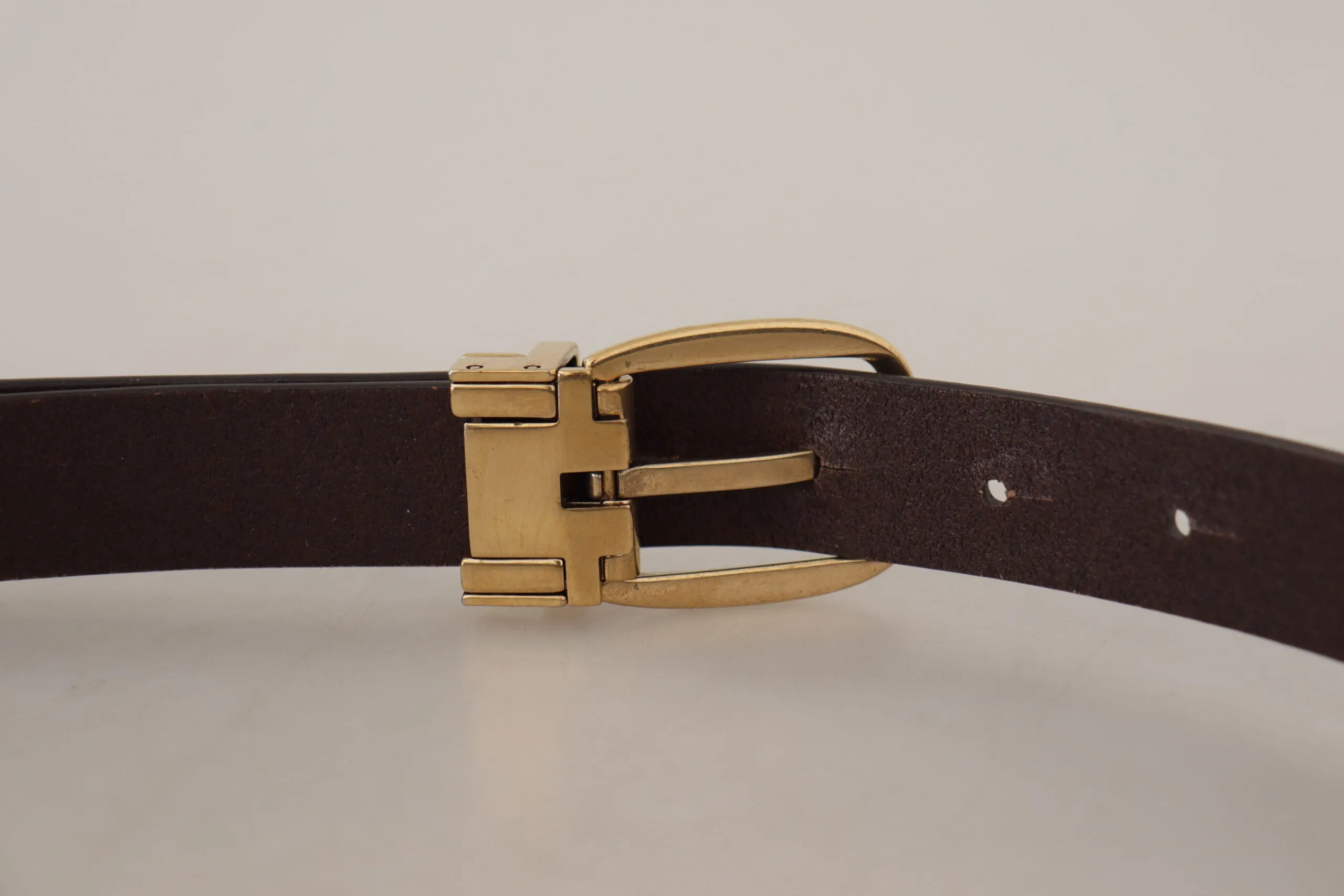 Elegant Dark Brown Leather Belt sold by Louxly product image thumbnail 5