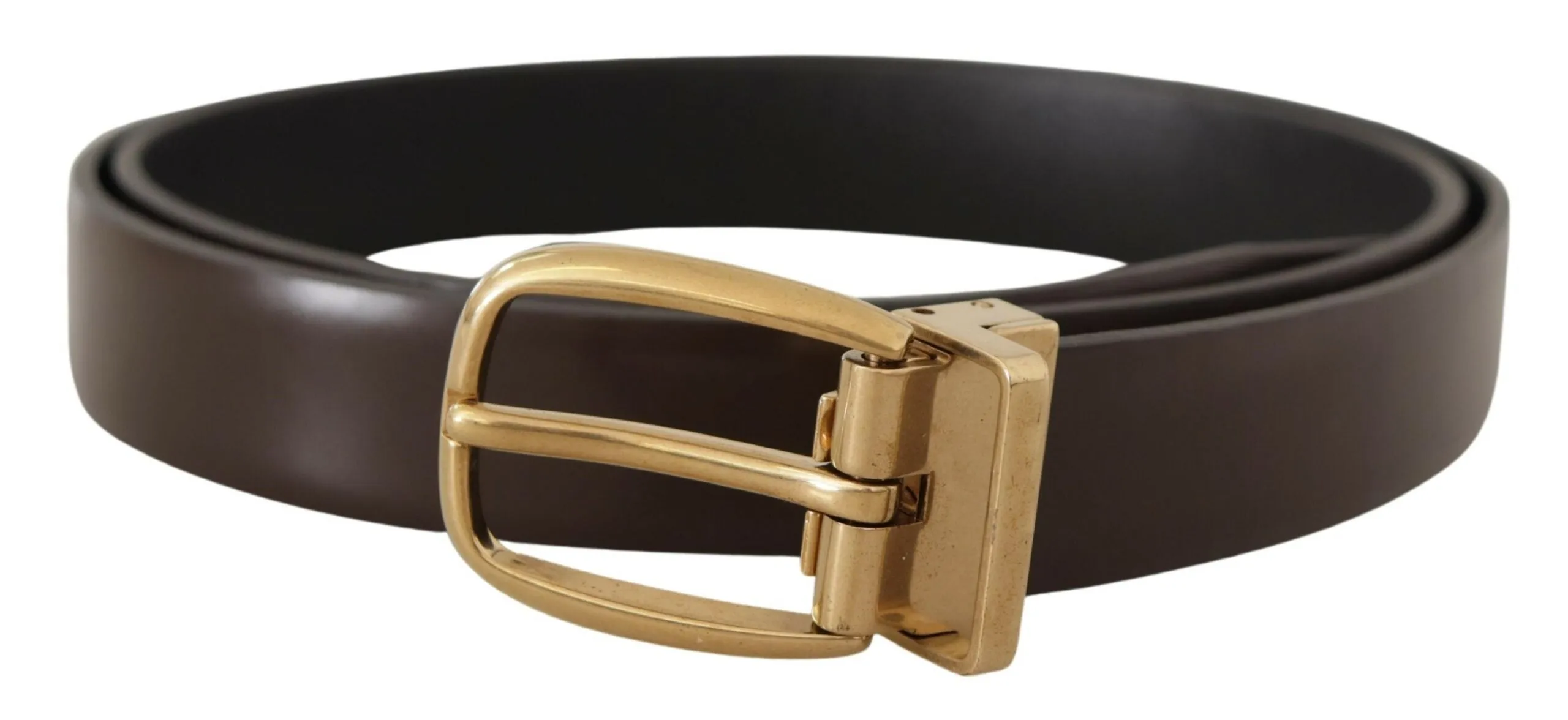 Elegant Dark Brown Leather Belt sold by Louxly product image thumbnail 3