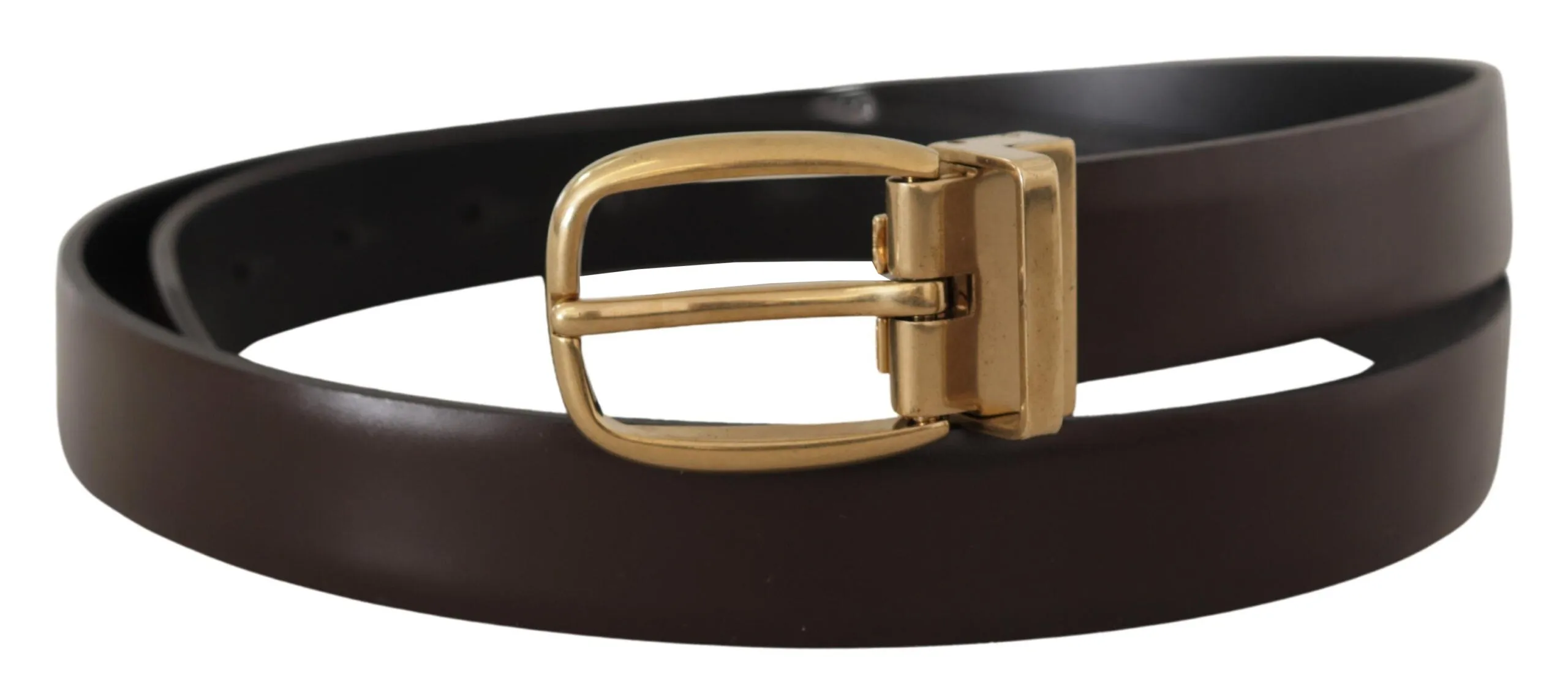 Elegant Dark Brown Leather Belt sold by Louxly