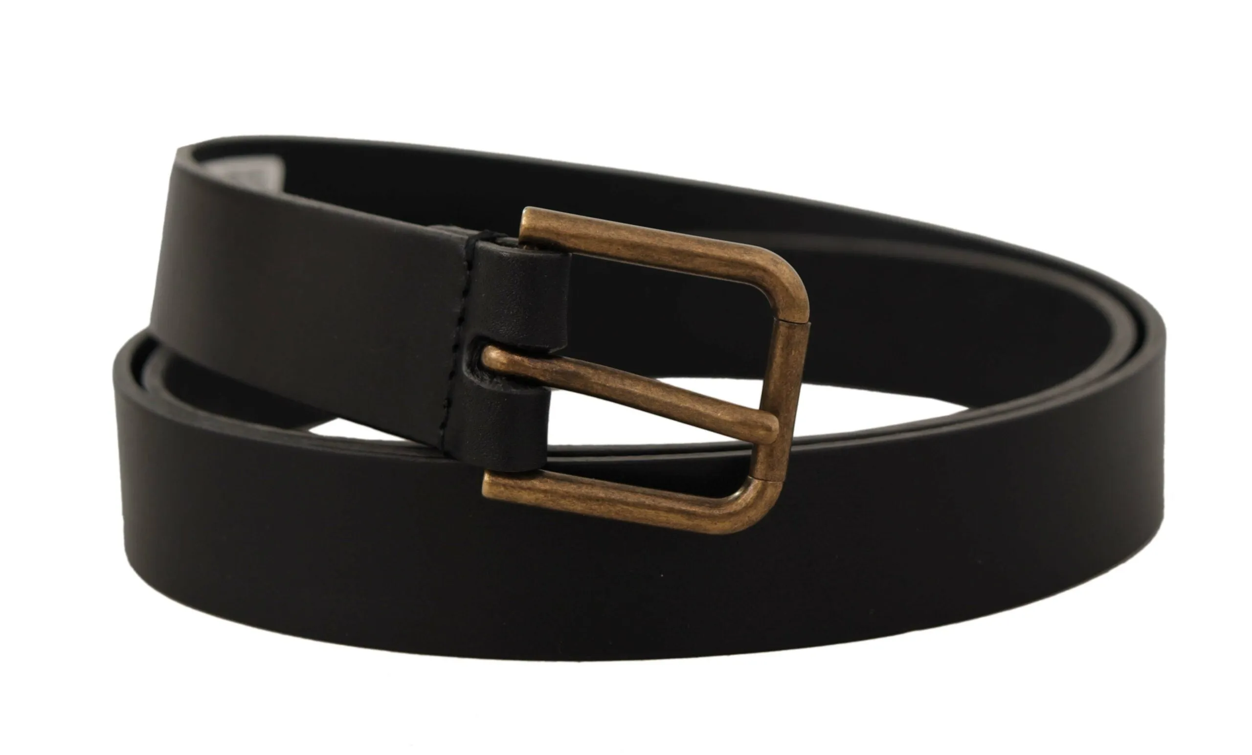 Elegant Black Leather Belt with Metal Buckle sold by Louxly product image thumbnail 2