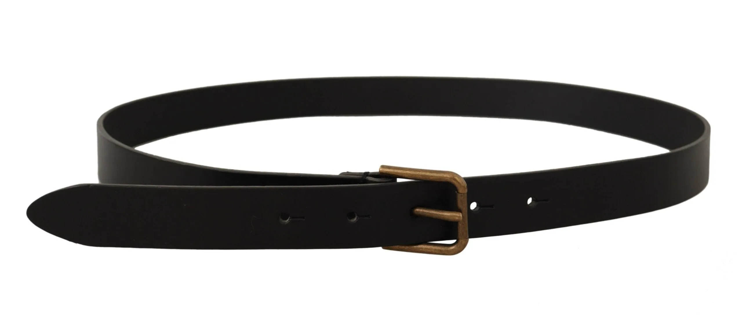 Elegant Black Leather Belt with Metal Buckle sold by Louxly product image thumbnail 3