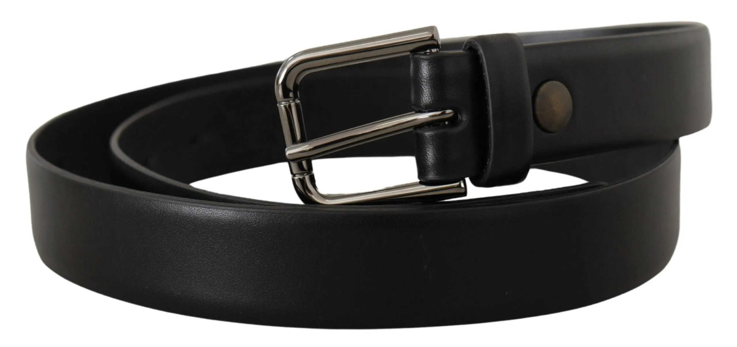 Elegant Black Leather Classic Belt sold by Louxly product image thumbnail 2
