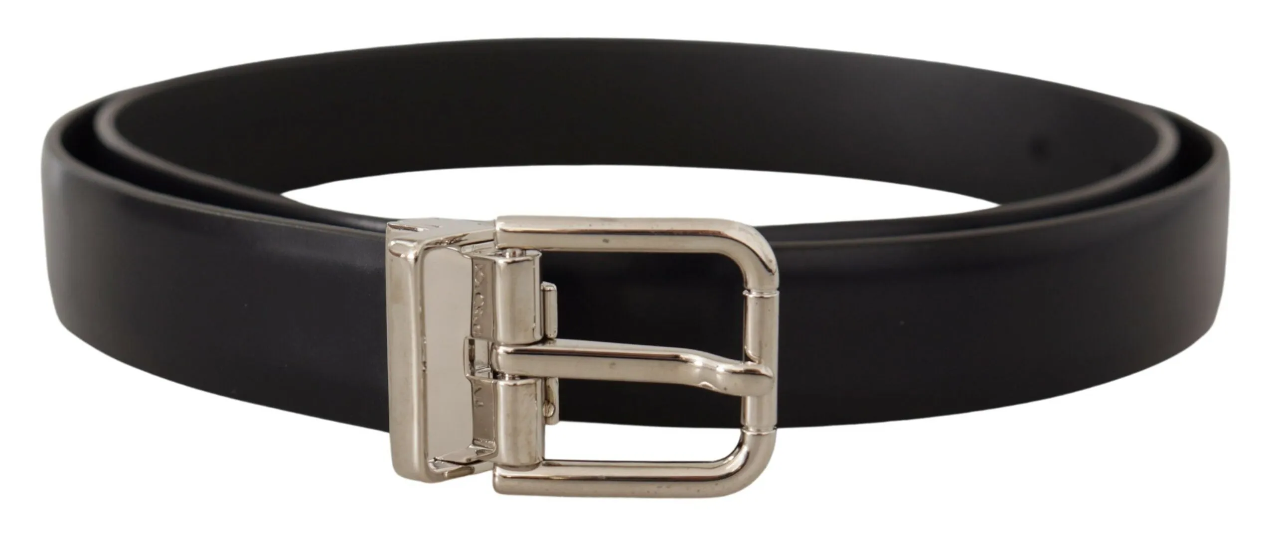 Elegant Leather Belt with Metal Buckle sold by Louxly