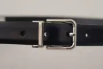 Elegant Leather Belt with Metal Buckle sold by Louxly