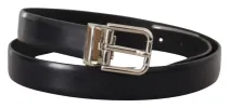 Elegant Leather Belt with Metal Buckle sold by Louxly