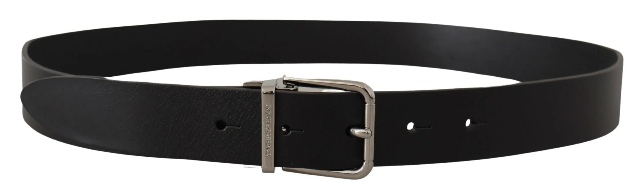 Elegant Black Leather Belt with Metal Buckle sold by Louxly product image thumbnail 3