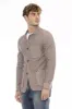 Elegant Beige Fabric Jacket for Men sold by Louxly