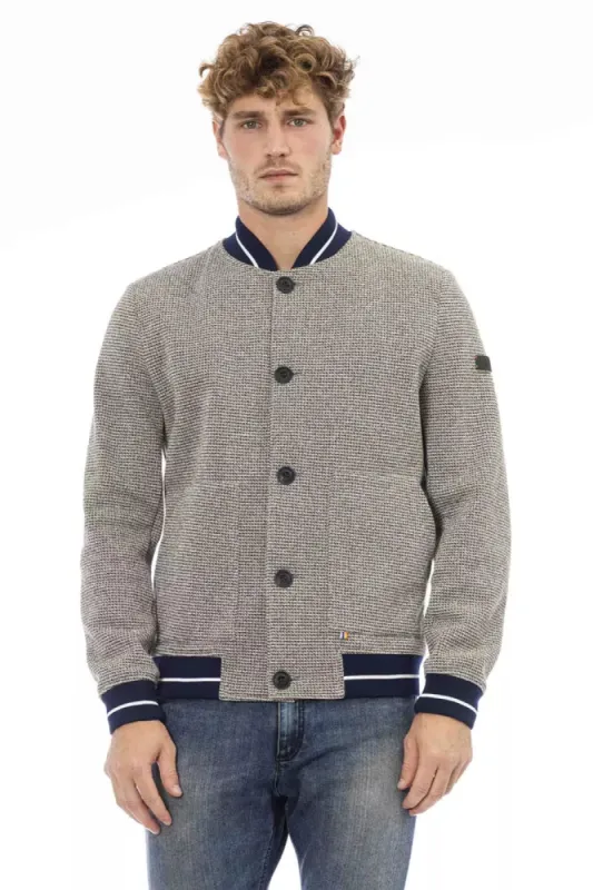 Blue Polyester Jacket sold by Louxly