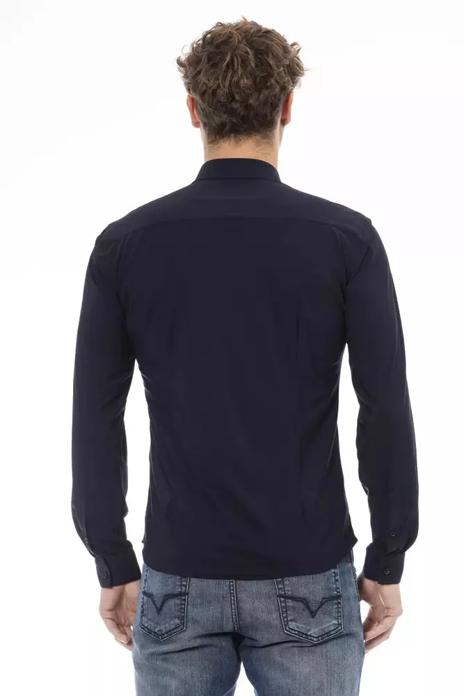 Sleek Sapphire Slim Men's Shirt sold by Louxly product image thumbnail 3