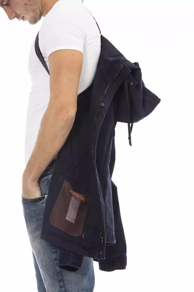 Blue Cotton Jacket sold by Louxly product image thumbnail 4