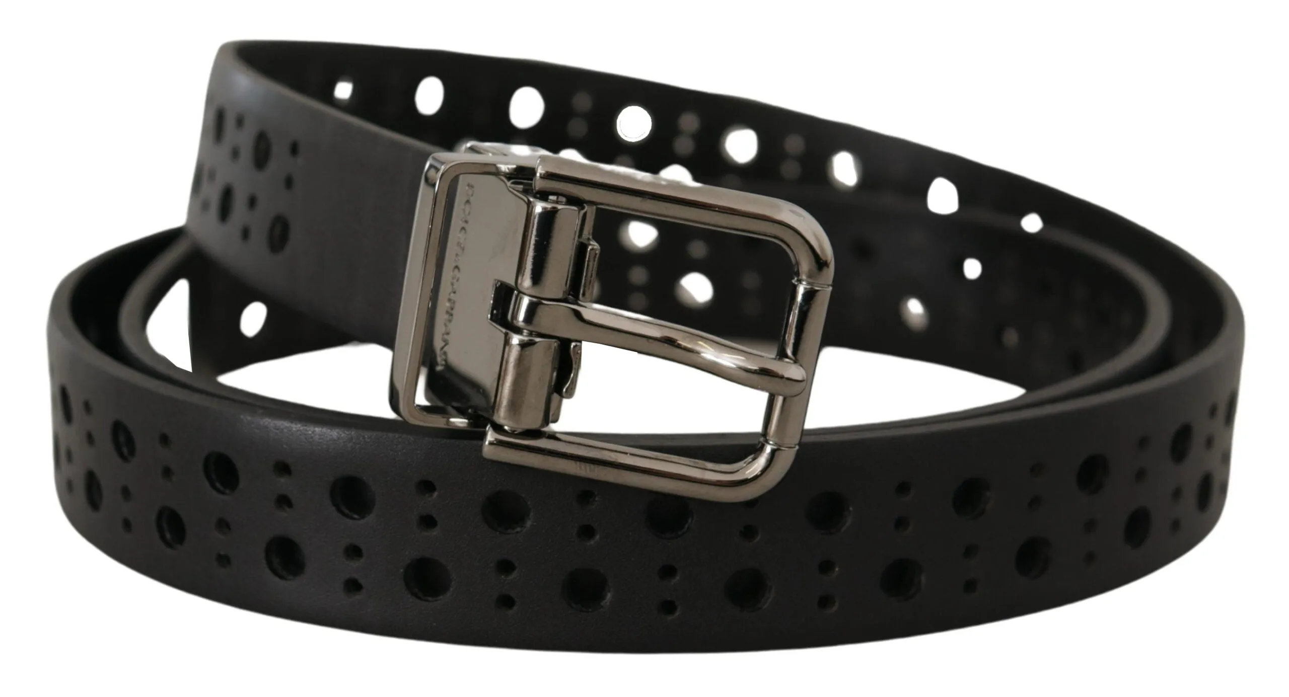 Elegant Black Leather Belt with Metal Buckle sold by Louxly product image thumbnail 2
