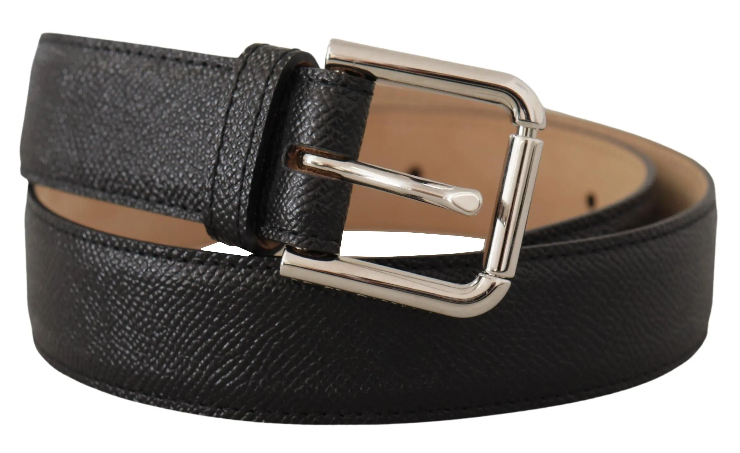 Sleek Black Authentic Leather Belt sold by Louxly product image thumbnail 3
