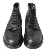 Equisite Black Lace-Up Leather Boots sold by Louxly