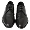 Classic Black Leather Derby Shoes sold by Louxly