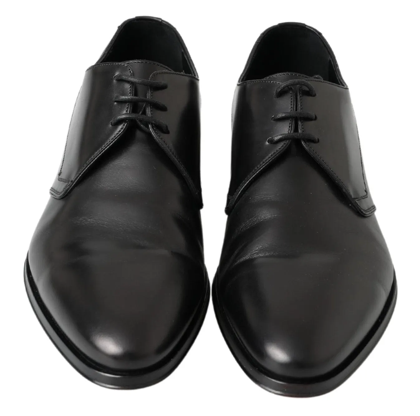 Classic Black Leather Derby Shoes sold by Louxly product image thumbnail 5