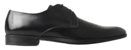 Classic Black Leather Derby Shoes sold by Louxly