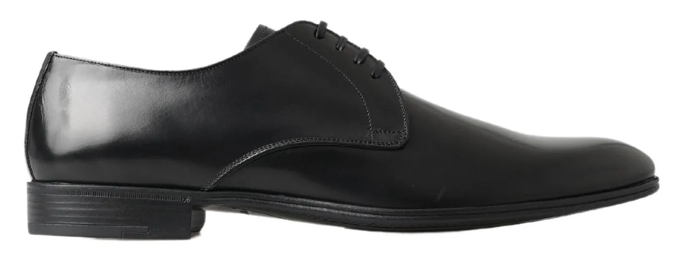 Classic Black Leather Derby Shoes sold by Louxly product image thumbnail 2
