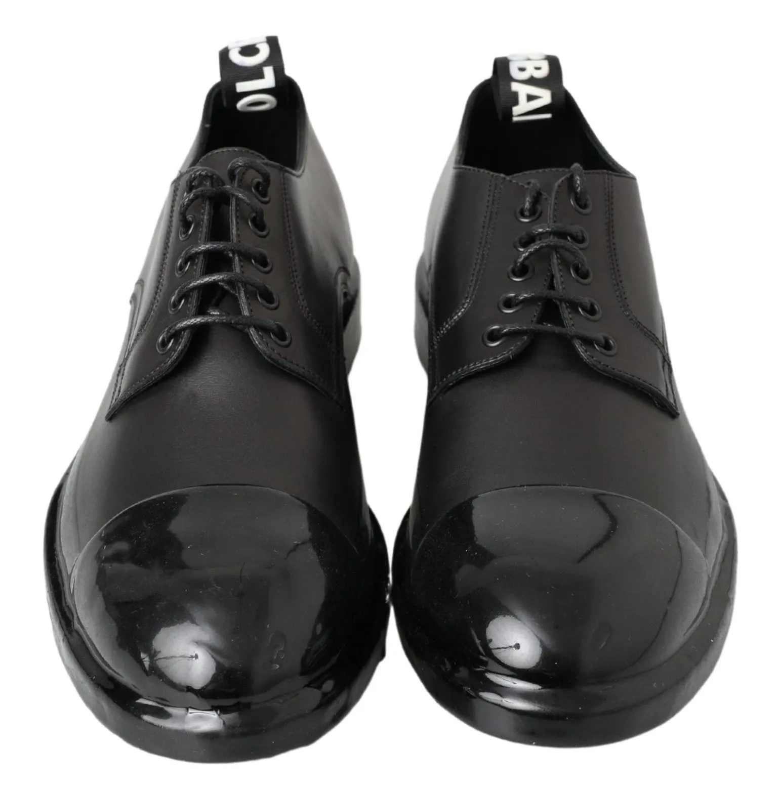 Elegant Derby Lace-Up Leather Shoes in Black sold by Louxly product image thumbnail 5