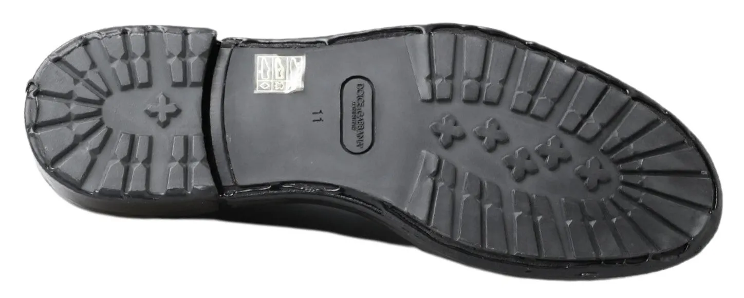 Elegant Derby Lace-Up Leather Shoes in Black sold by Louxly product image thumbnail 3