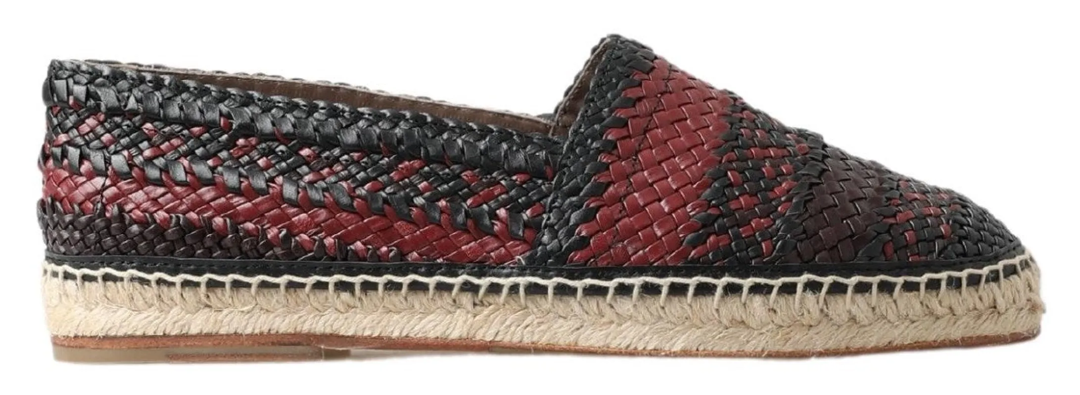 Elegant Woven Leather Espadrilles sold by Louxly
