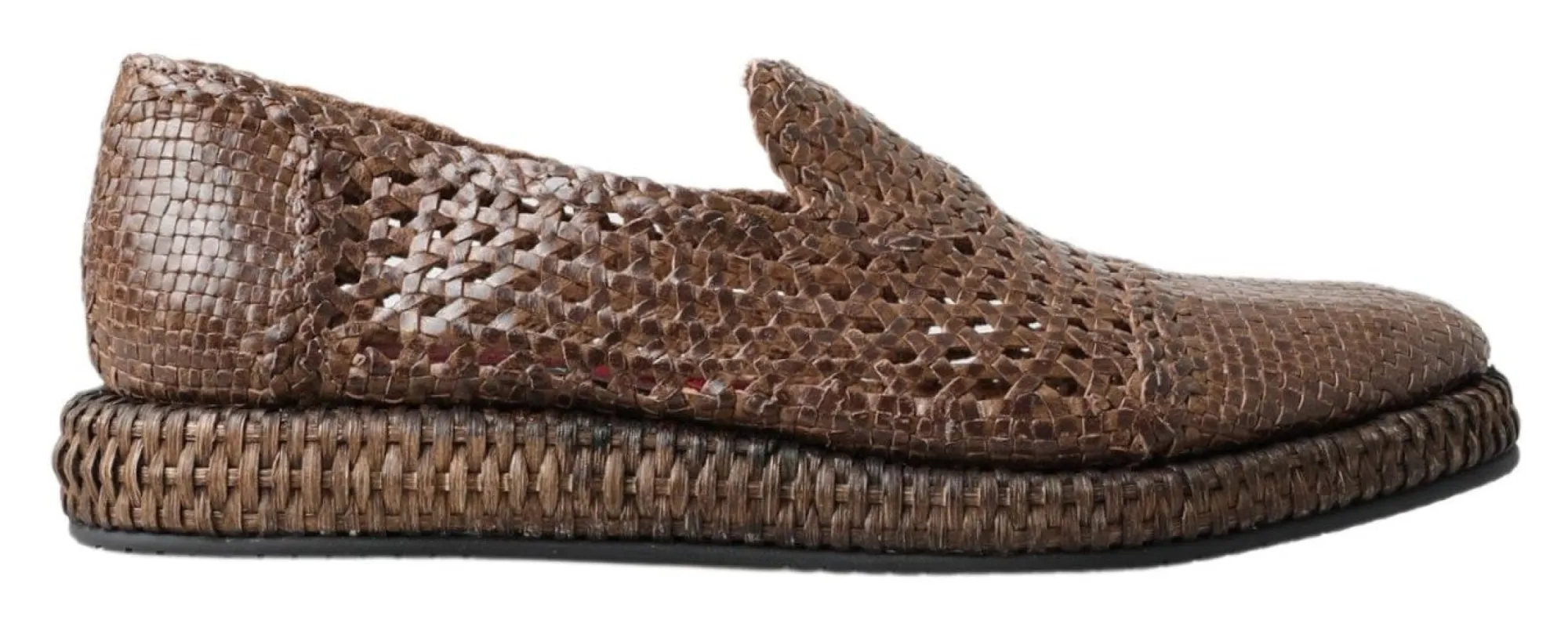 Elegant Leather Slipper Loafers in Brown sold by Louxly