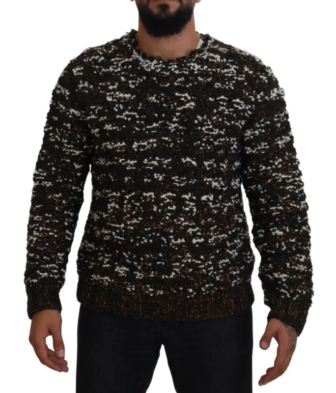 Elegant Bronze Knit Pullover Sweater sold by Louxly