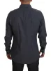Elegant Slim-Fit Blue Denim Casual Shirt sold by Louxly