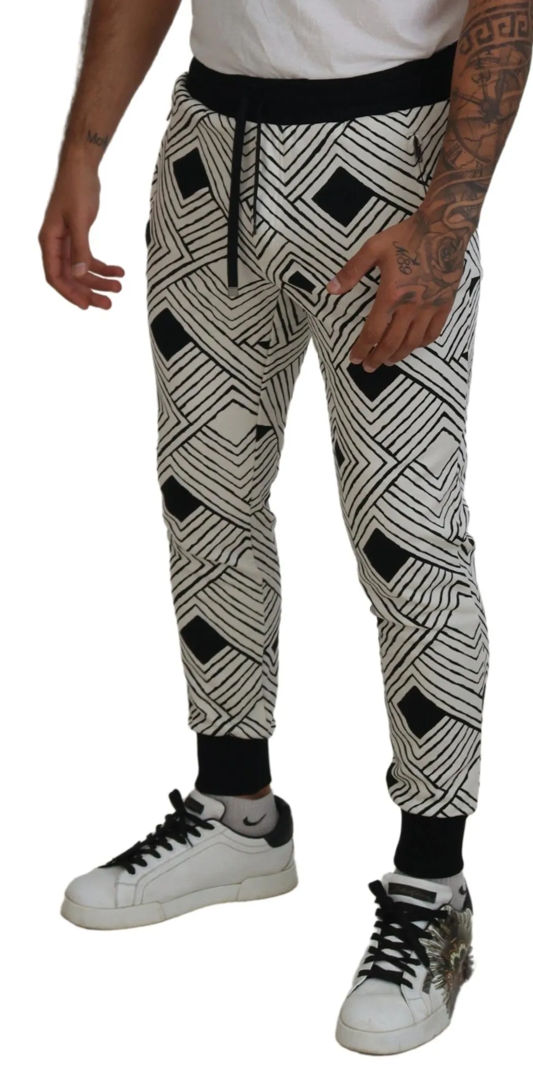 Elegant Monochrome Sport Sweatpants sold by Louxly product image thumbnail 2