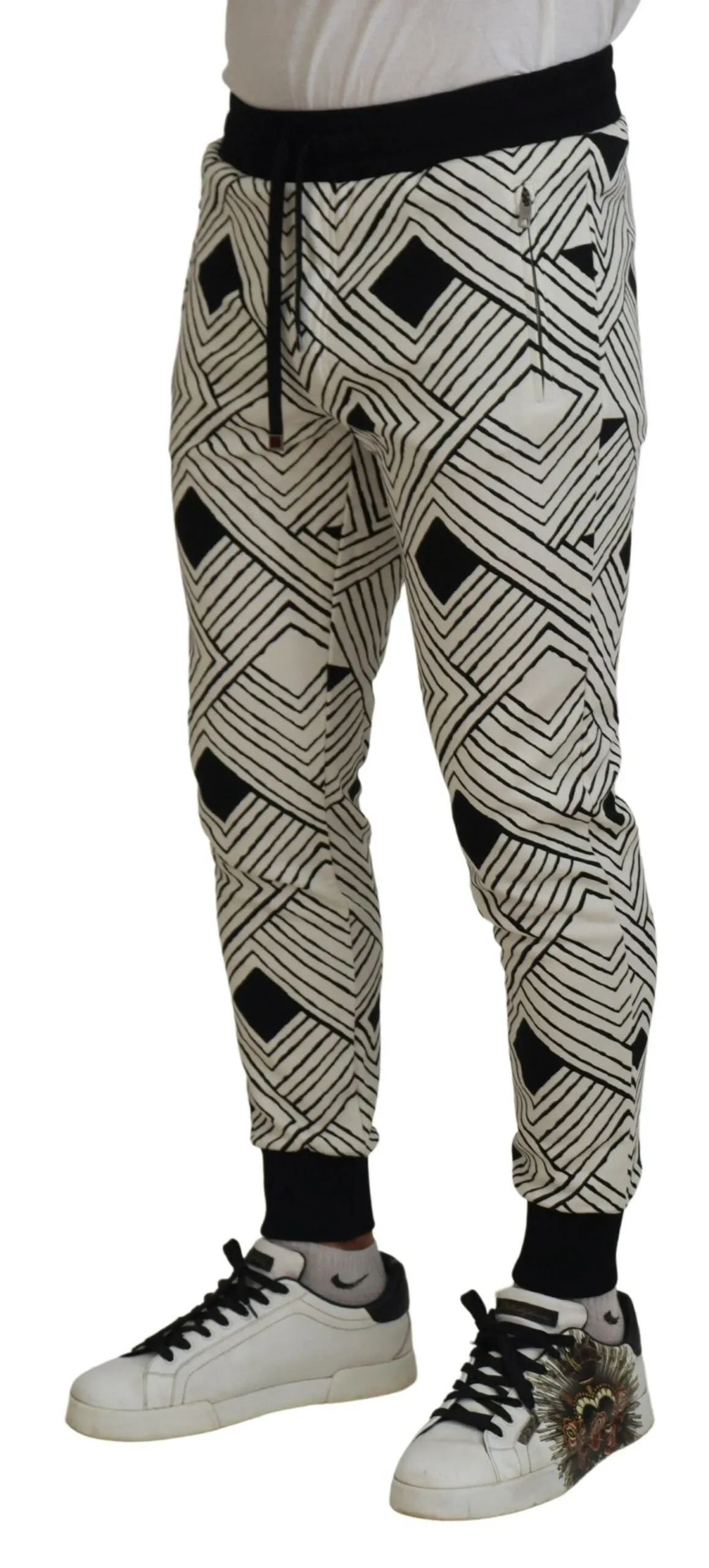 Elegant Monochrome Sport Sweatpants sold by Louxly product image thumbnail 4