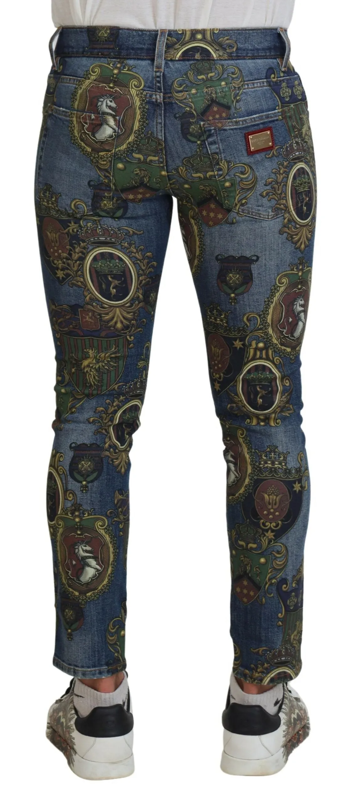 Elegant Slim-Fit Printed Denim Jeans sold by Louxly product image thumbnail 3