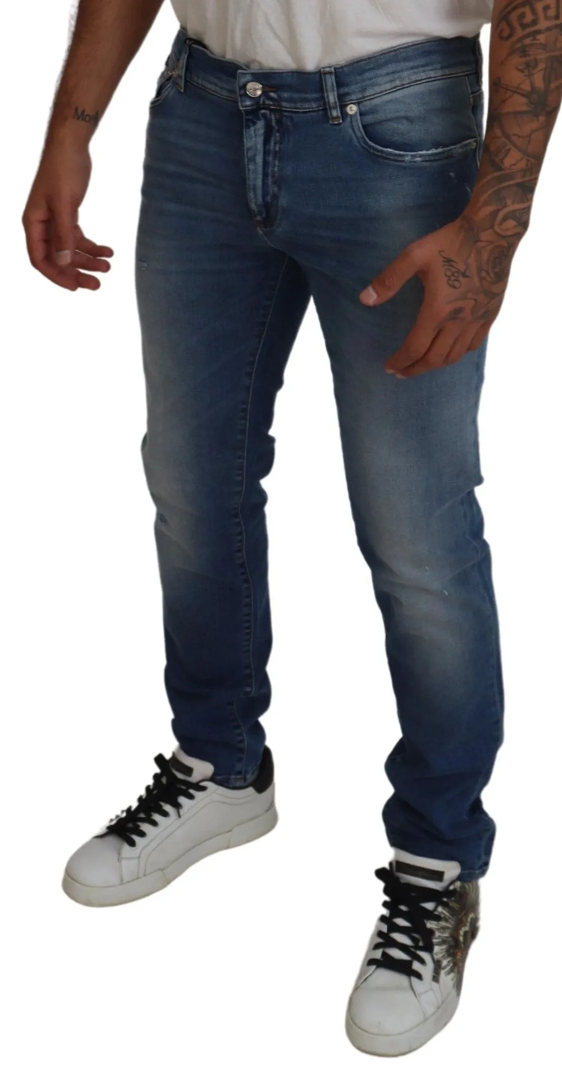 Chic Slim Fit Italian Denim Jeans sold by Louxly product image thumbnail 2