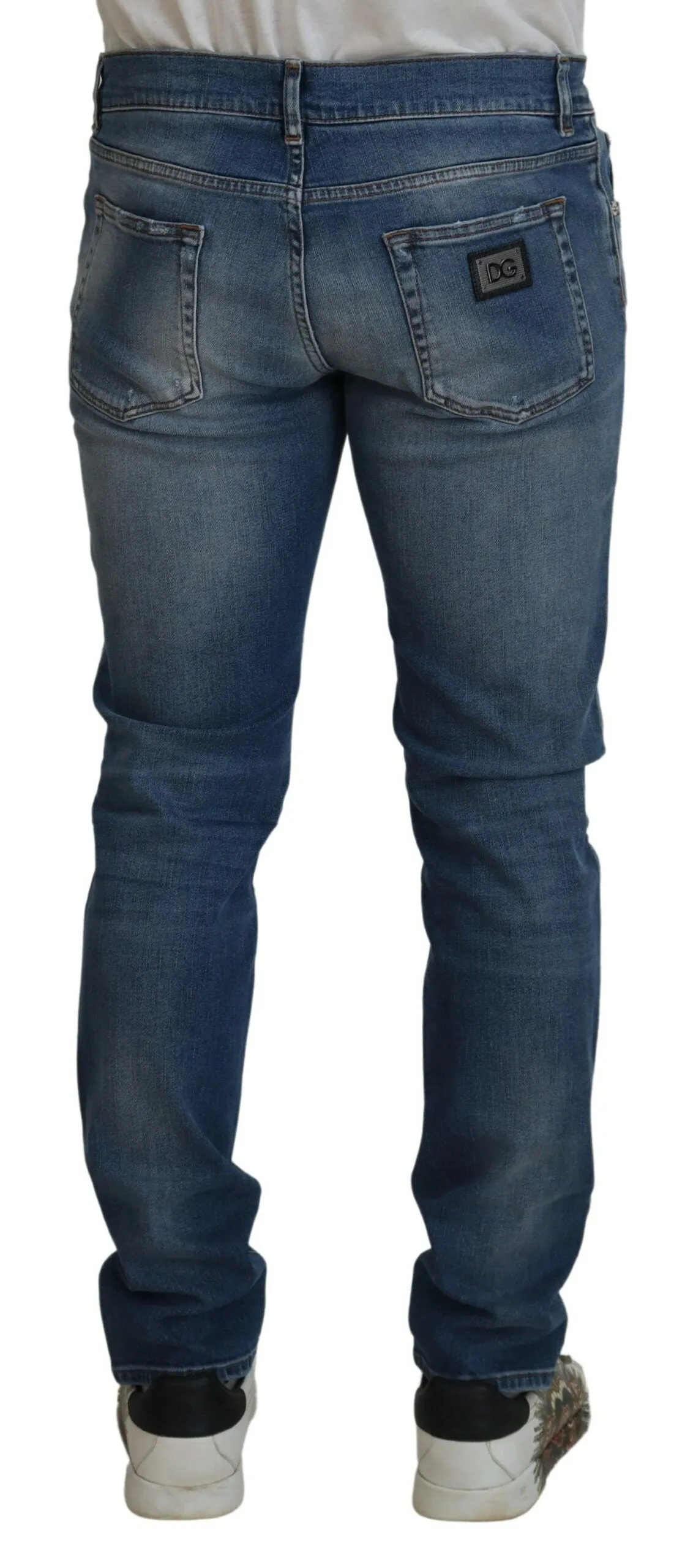 Chic Slim Fit Italian Denim Jeans sold by Louxly product image thumbnail 3