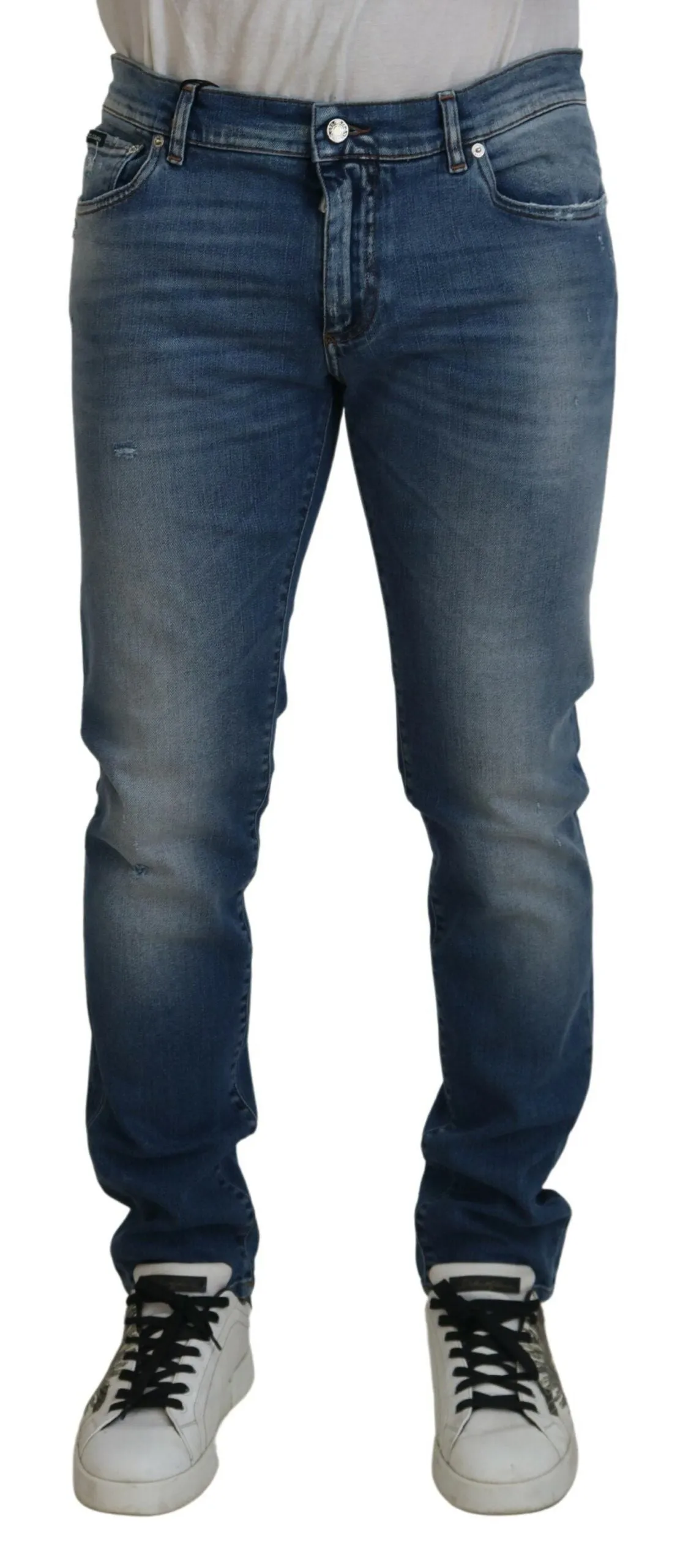 Chic Slim Fit Italian Denim Jeans sold by Louxly